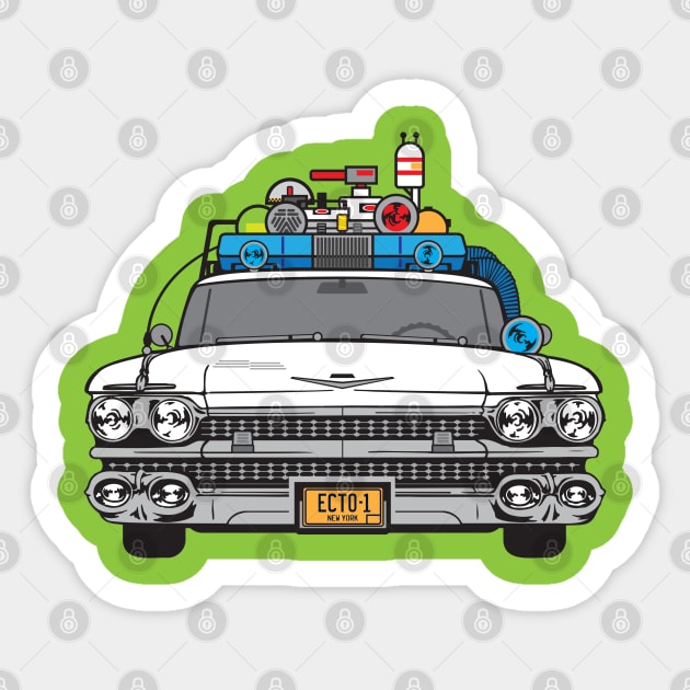 ECTO-1 NYC Sticker by protonbuilding